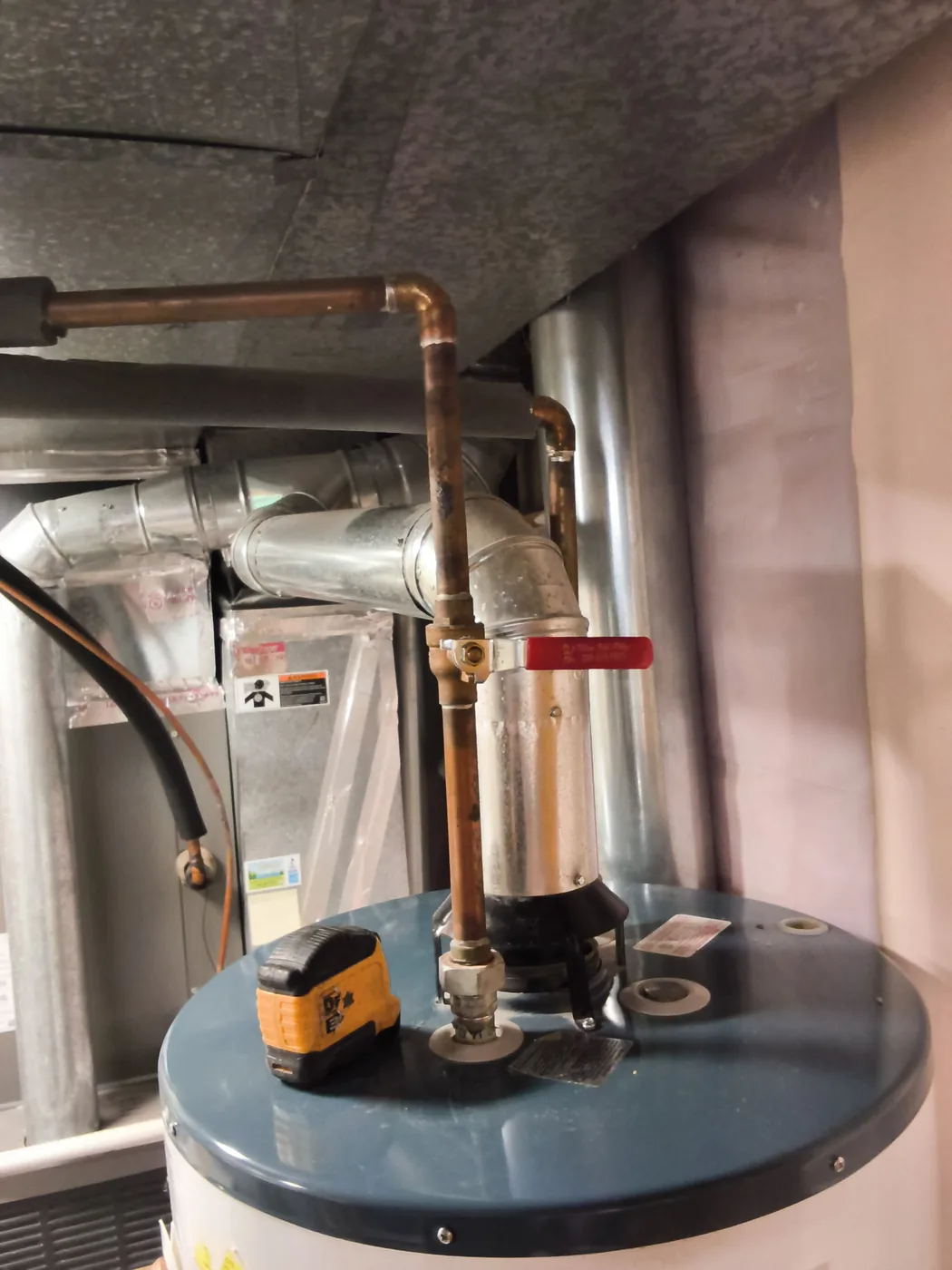Mechanical piping, valve, and plumbing connection project