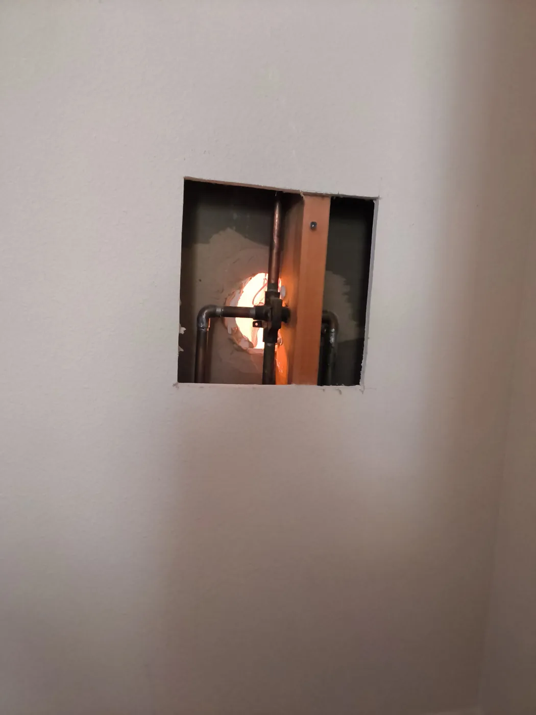 Water heater installation and plumbing connection project