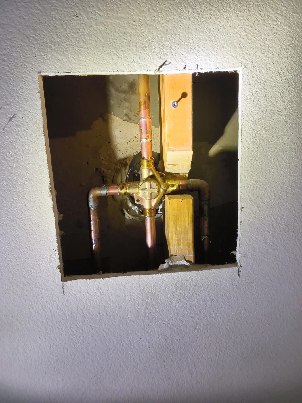 Water heater installation and plumbing connection project
